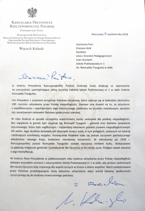 Artykuł: Jubileusz stulecia nadania szkole imienia patrona - Zdjęcie 12131