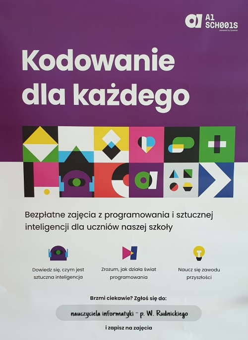 Artykuł: SZTUCZNA INTELIGENCJA w naszej szkole? Oczywiście! - Zdjęcie 16941