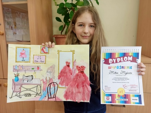 Artykuł: Milenka wyróżniona w Powiatowym Konkursie Plastycznym - Zdjęcie 27501