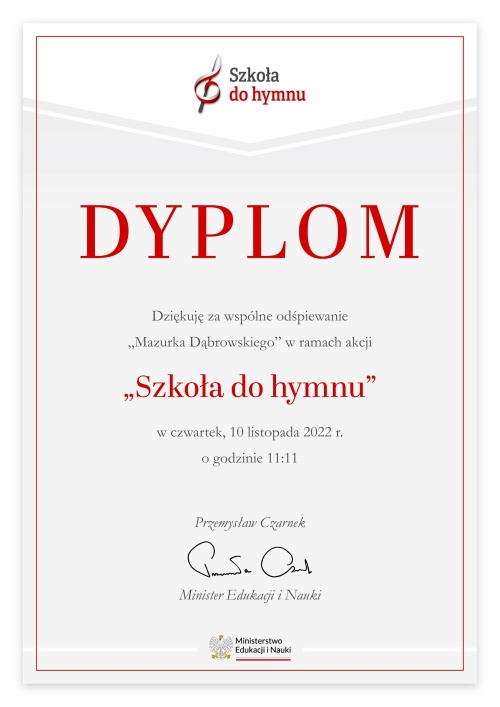 Artykuł: Dyplomy i podziękowania od Ministra Edukacji i Nauki - Zdjęcie 37992