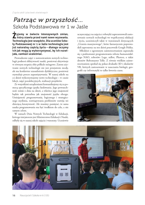 Artykuł: Miesięcznik Podkarpackiego Centrum Edukacji Nauczycieli w Rzeszowie o SP1 - Zdjęcie 44511