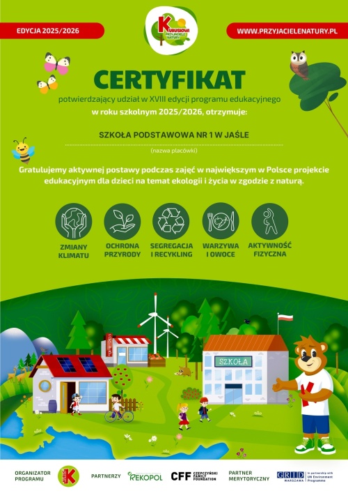 Artykuł: Otrzymaliśmy certyfikat - Zdjęcie 66581